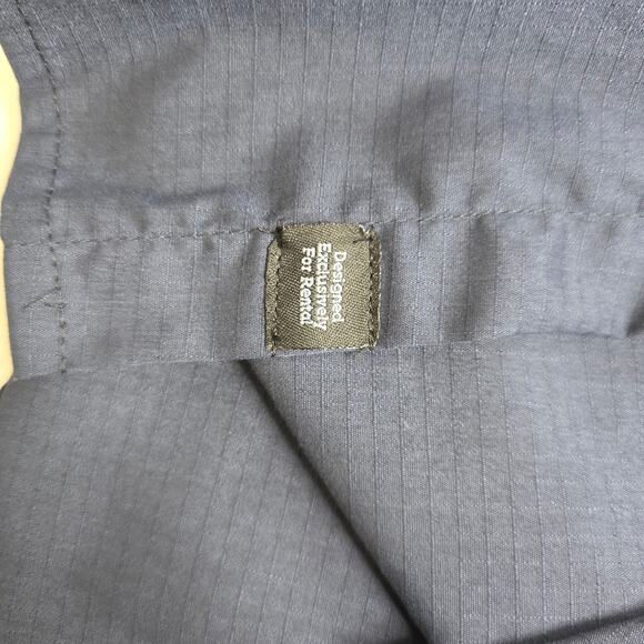 Carhartt, Mens Blue Button Up work shirt with Vented Sleeves, Lg - Picture 7 of 9